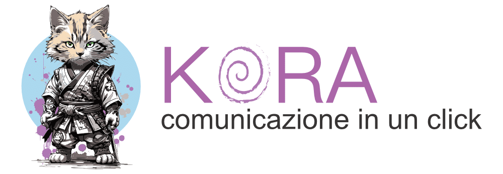 Logo Orizzontale Ninja Logo KORAlab comunicazione in un click